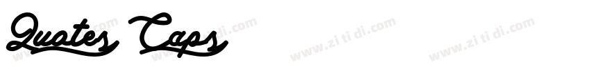 Quotes Caps字体转换
